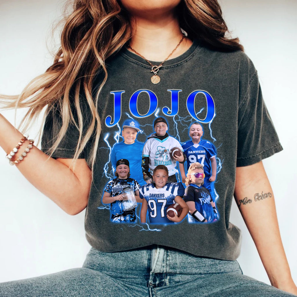 Personalized Boyfriend, Girlfriend Comfort Color Shirt, Custom Face Bootleg 90s Tee, Custom Photo Tee, Birthday Gift for Her, Christmas Gift