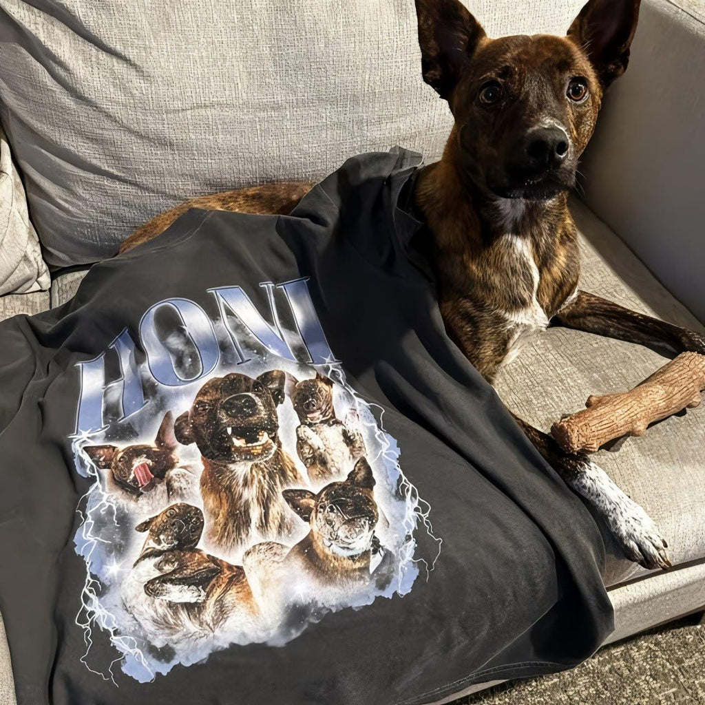 Pet Custom Vintage Washed Shirt, Custom Cat Graphic Unisex T-Shirt, Dog Personalize Bootleg Retro 90's Tee Gift For Her, Pet Lover Shirt