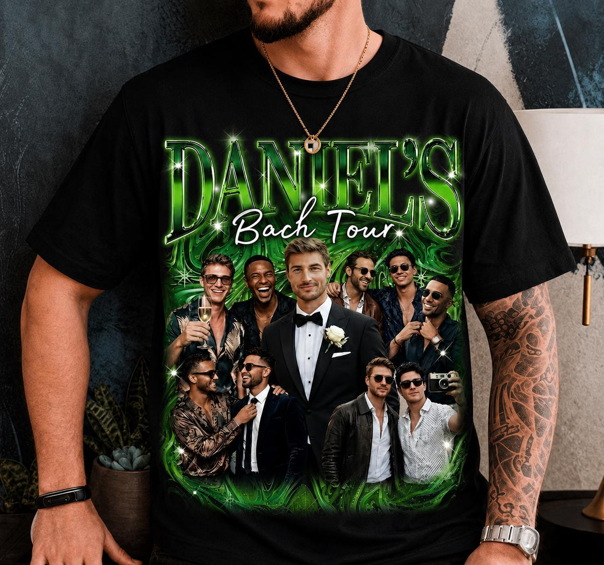 Personalized Pirate Bachelor Party Tee, Custom Groom Face Graphic, Funny Groom Squad Outfit, Matching Party Trip Shirt