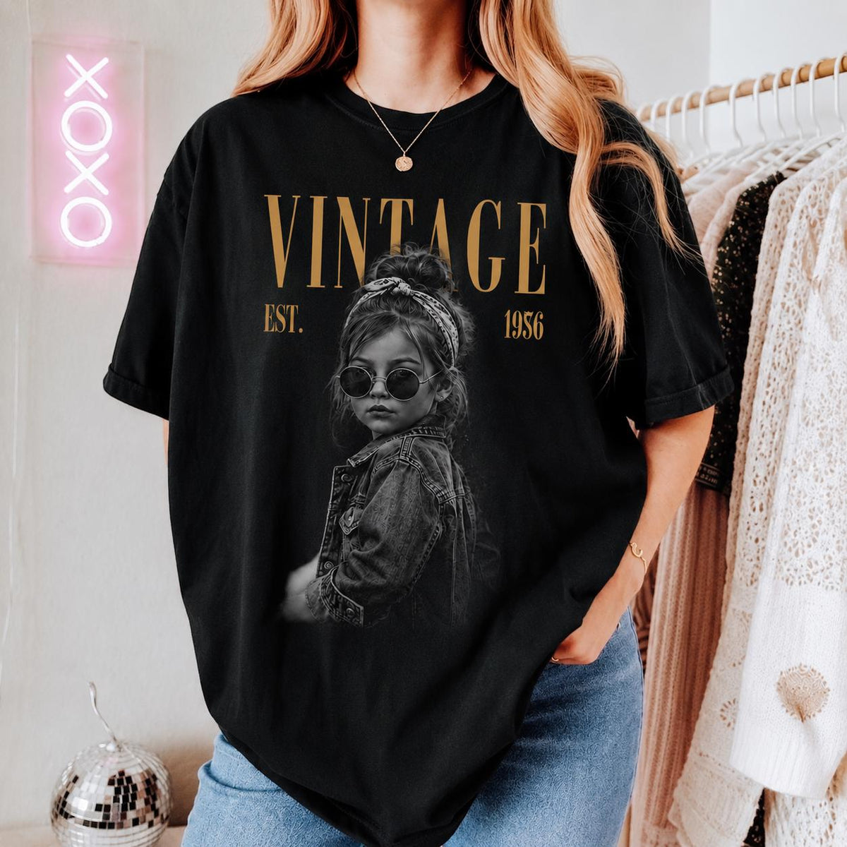 Custom Vintage Photo Birthday Comfort Colors Shirt, Retro Year Graphic Tee, 30th 40th Celebration Outfit, Birthday Gift, Custom Birthday Tee
