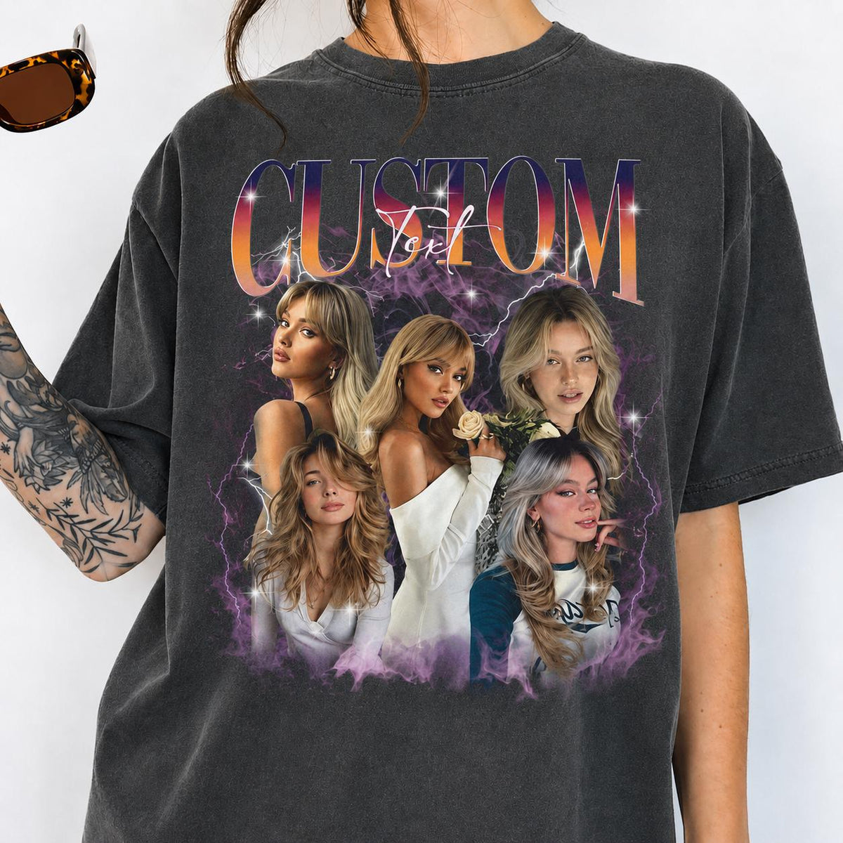 Custom Bootleg Comfort Colors Shirt, Personalized Christmas Gift for Girlfriend Boyfriend Tee, Anniversary Gift, Bachelorette Surprise Gifts