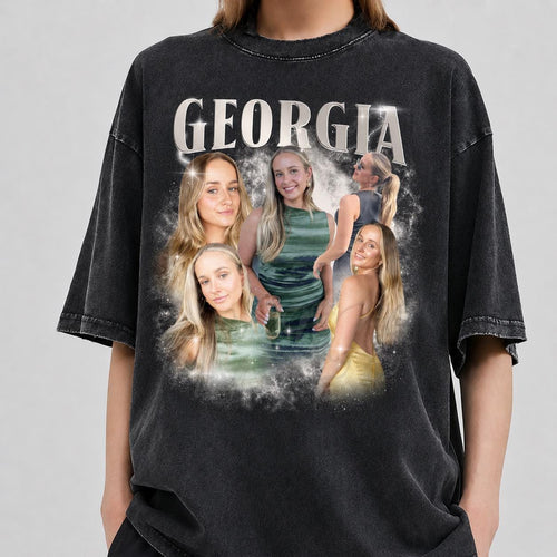 Comfort Colors Custom 90s Vintage Bootleg Shirt, Custom Girlfriend Tee, Personalized Birthday Gift, Bachelorette Party Group Tshirt