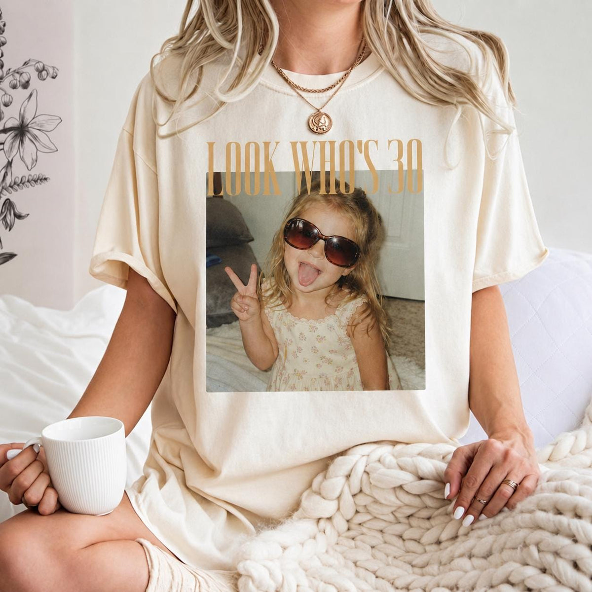 Custom Birthday Photo Shirt, Vintage Retro Birthday Tee, 21st 30th 40th 50th Birthday Gift, Personalized Picture Shirt, Milestone Shirt