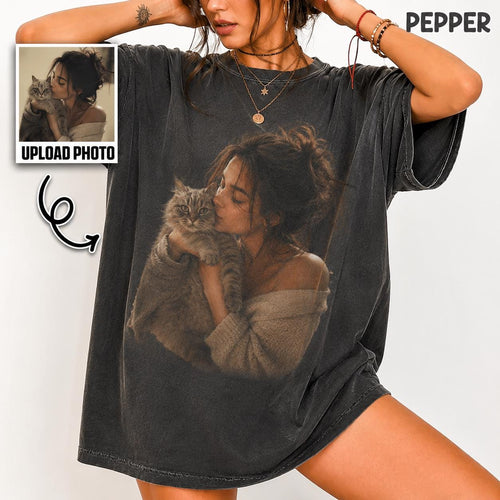 Comfort Colors Custom Photo Shirt, Personalized Picture Tee, Upload Your Own Image T Shirt, Custom Photo Gift for Him Her