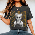 Personalized Vintage Photo And Year Senior Mom Shirt, Custom Graduate Picture Shirt, Class of 2027 Graduation Gift, Retro Senior Boy Girl