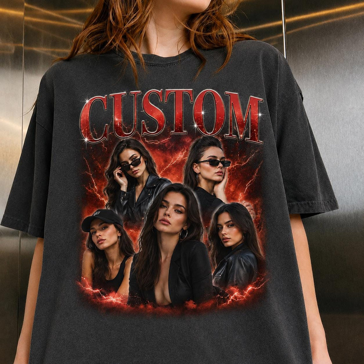 Comfort Colors Custom Face Collage Shirt, Personalized Photo T-Shirt, Best Friend Gift, Custom Picture Tee, Birthday Matching Shirt