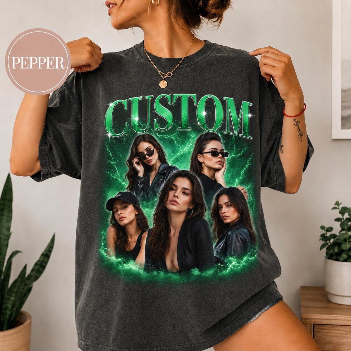 Comfort Colors Custom Face Collage Shirt, Personalized Photo T-Shirt, Best Friend Gift, Custom Picture Tee, Birthday Matching Shirt