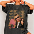 Personalized Vintage Auntie Tee with Name & Est Year, Custom Auntie Photo Shirt, Custom Picture T-Shirt, Gift for Aunt