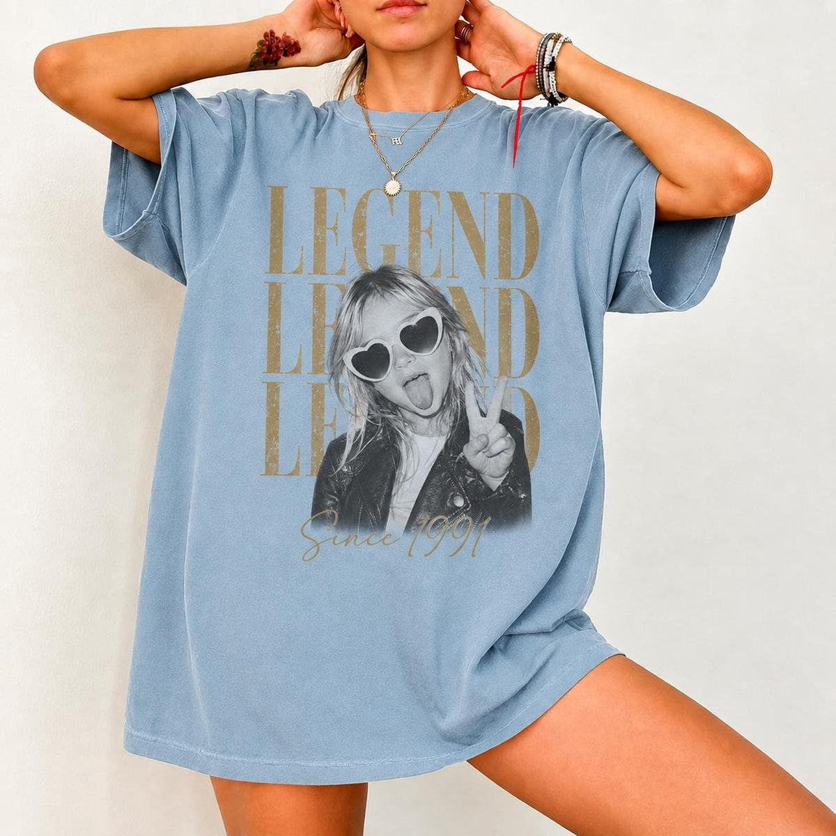 Custom Vintage Photo And Year Birthday Comfort Colors Shirt, Legend Since 1976 1986 Birthday Tee, Personalized 30th 40th Birthday
