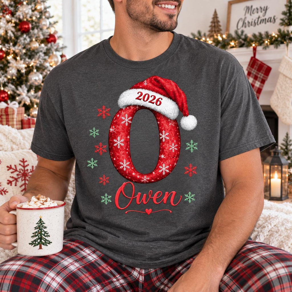Personalized Family Christmas Shirts, Matching Holiday Pajama Tees, Custom Name Xmas Sweatshirt, Family Christmas Crew Gift