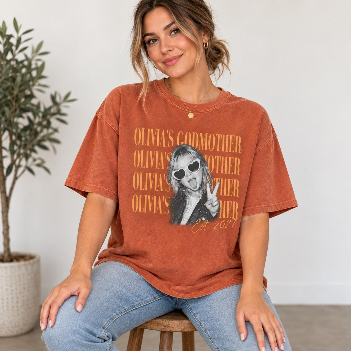 Custom Godmother Godfather Shirt, Personalized Baptism & Christening Tee, Godparent Proposal Gift, Pregnancy Announcement T-Shirt