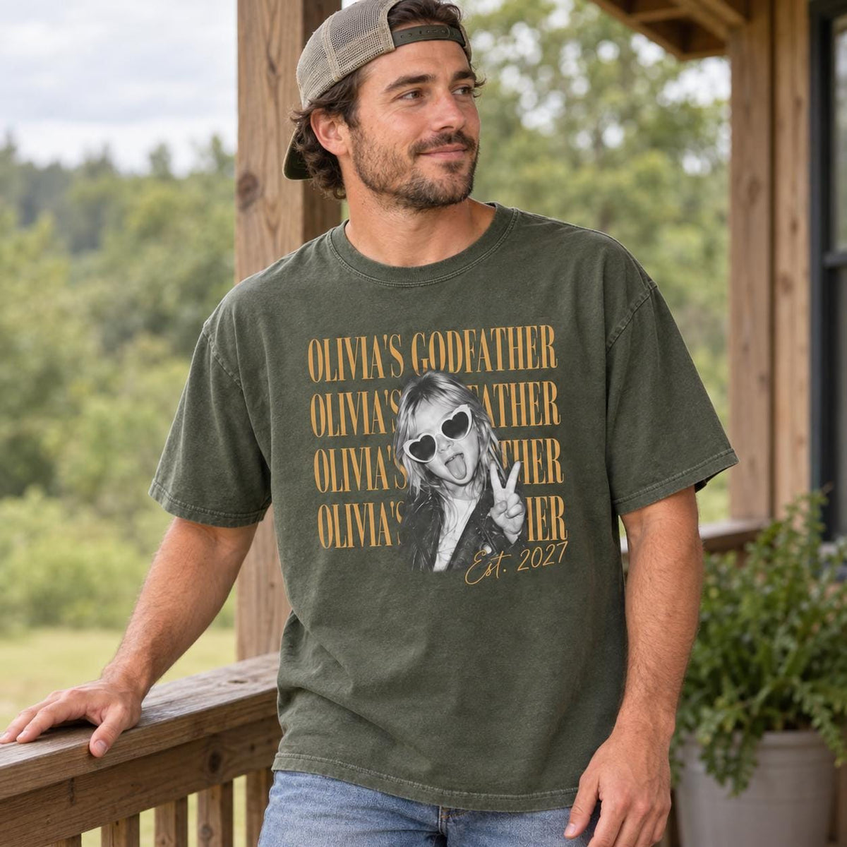 Custom Godmother Godfather Shirt, Personalized Baptism & Christening Tee, Godparent Proposal Gift, Pregnancy Announcement T-Shirt
