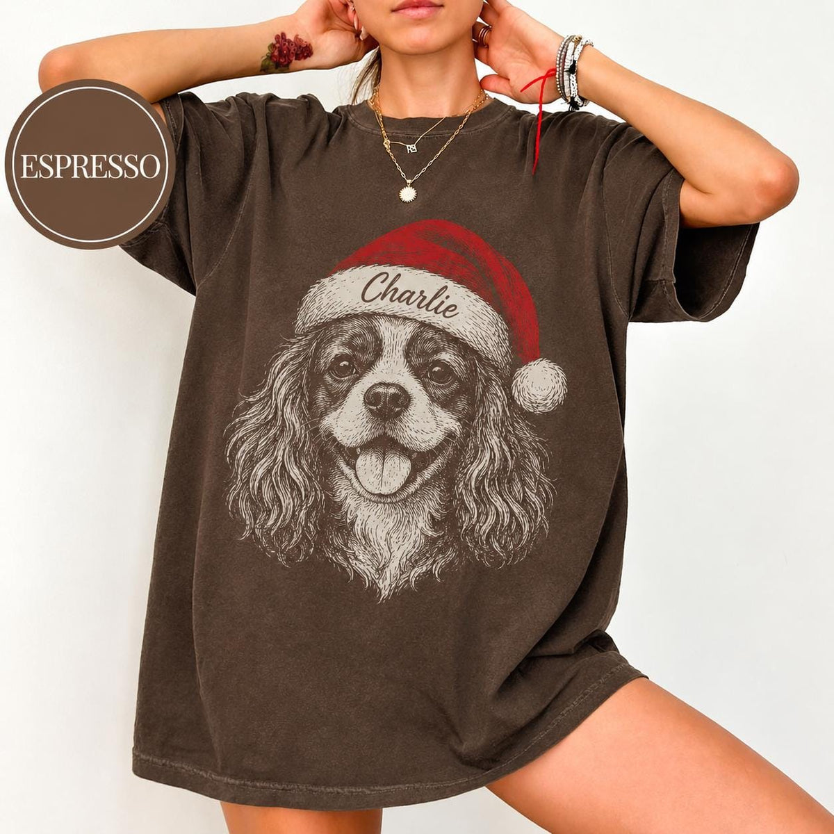 Custom Christmas Pet Face Comfort Colors Shirt, Personalized Pet Photo Tee, Dog Cat Portrait Shirt, Pet Lover Memorial Gift