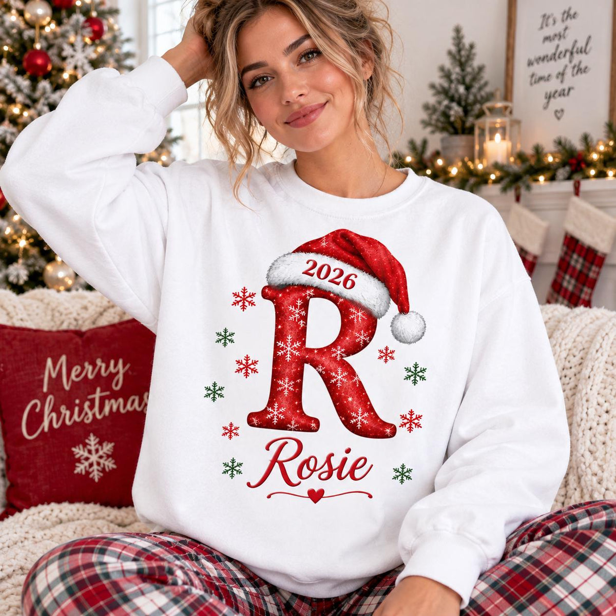 Personalized Family Christmas Shirts, Matching Holiday Pajama Tees, Custom Name Xmas Sweatshirt, Family Christmas Crew Gift