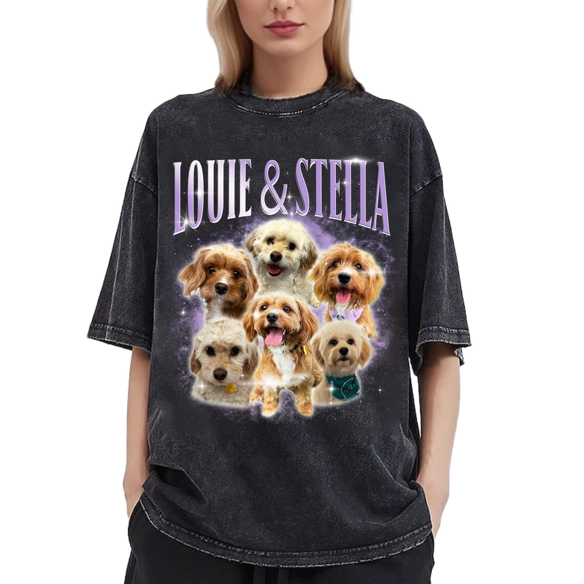 Custom Dog Vintage Comfort Colors Shirt, Personalize Bootleg Retro 90's Tee, Custom Pet Shirt, Pet Memorial Gifts, Gifts for Pet Owners
