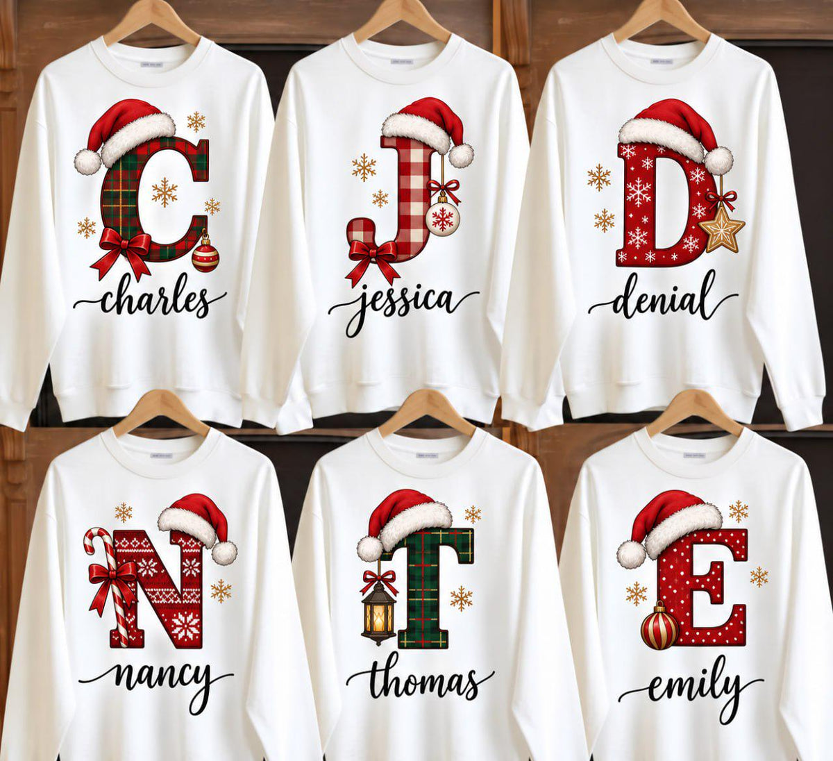 Custom Christmas Family Name Comfort Colors Shirt 2026, Personalized Matching Family Tee, Christmas Sweatshirt, Holiday Gift