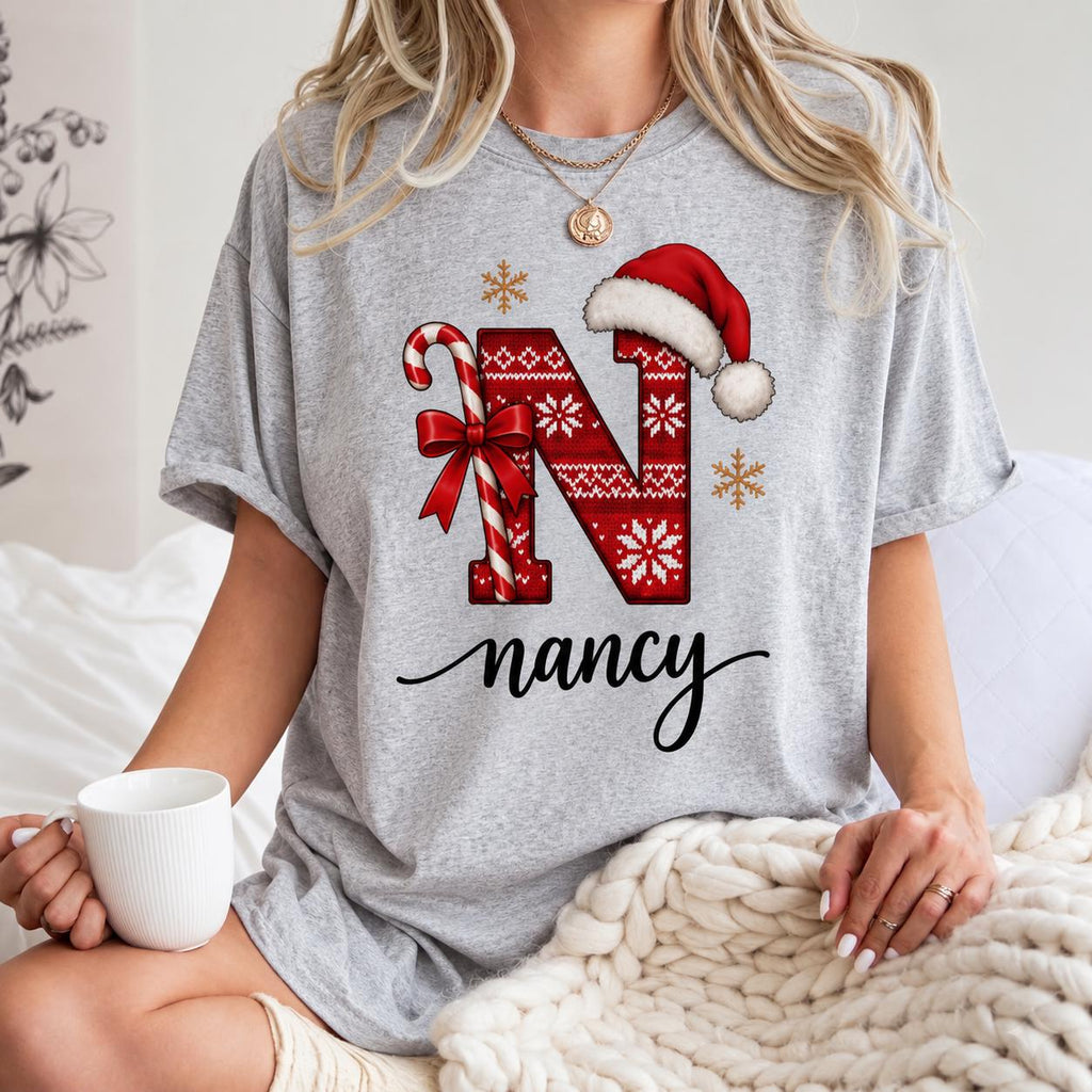 Custom Christmas Family Name Comfort Colors Shirt 2026, Personalized Matching Family Tee, Christmas Sweatshirt, Holiday Gift