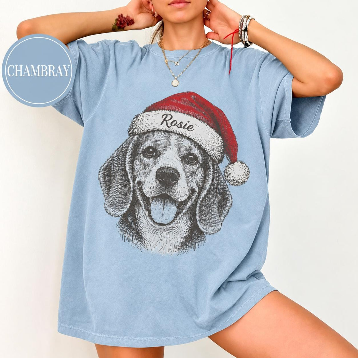 Custom Christmas Pet Face Comfort Colors Shirt, Personalized Pet Photo Tee, Dog Cat Portrait Shirt, Pet Lover Memorial Gift