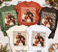 Custom Family Photo + Name Thanksgiving Comfort Colors Shirt, Personalized Matching Tee, Family Holiday Party Outfit, Thankful Tee