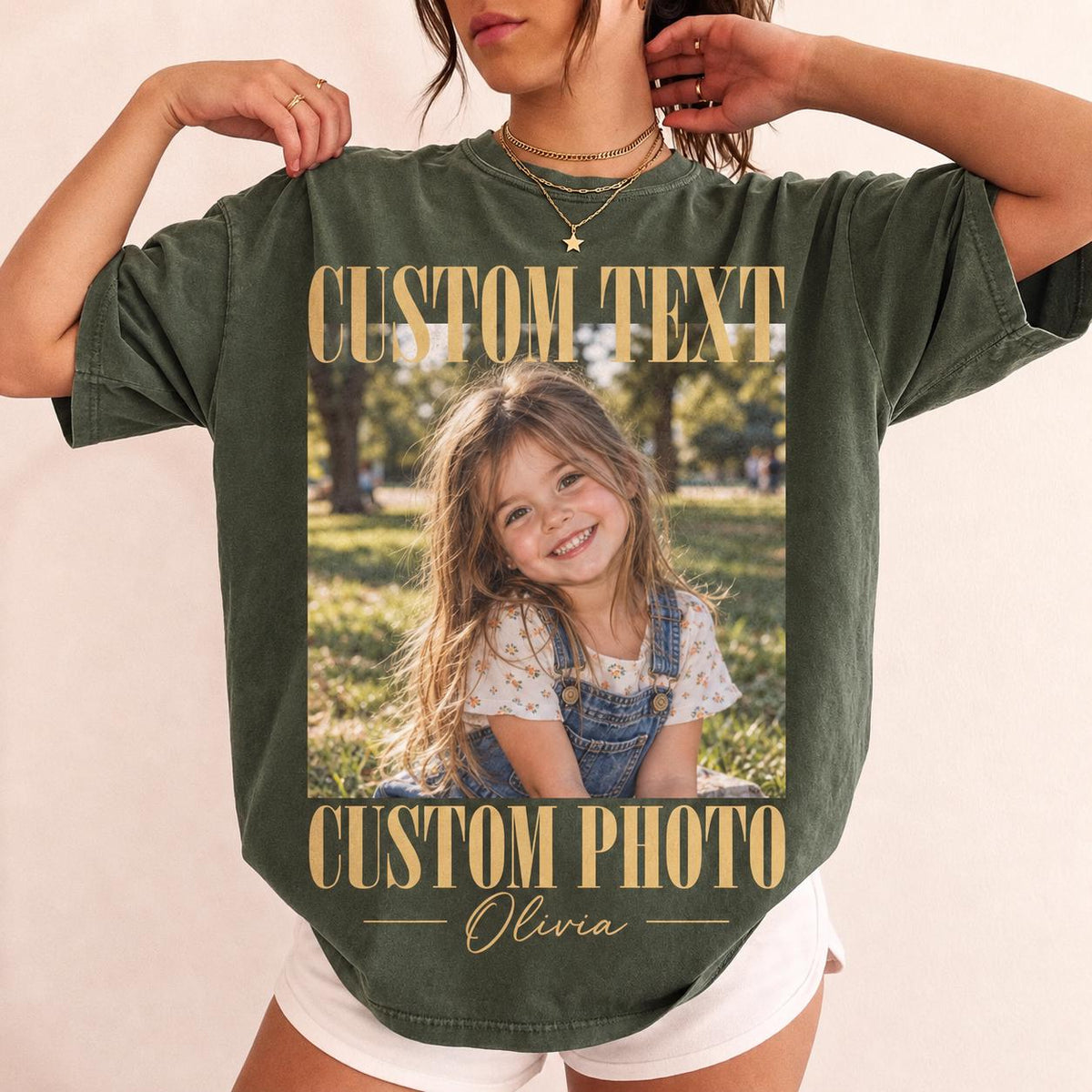 Personalized Vintage Photo Shirt, Custom Family Picture & Name T-Shirt, Retro Photo Tee, Custom Memory Gift for Family