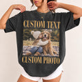 Personalized Photo & Text Shirt, Custom Picture T-Shirt, Upload Your Own Image Tee, Funny Birthday Gift for Bestie