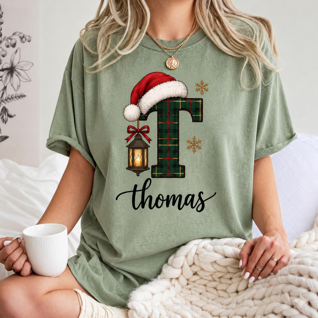 Custom Christmas Family Name Comfort Colors Shirt 2026, Personalized Matching Family Tee, Christmas Sweatshirt, Holiday Gift