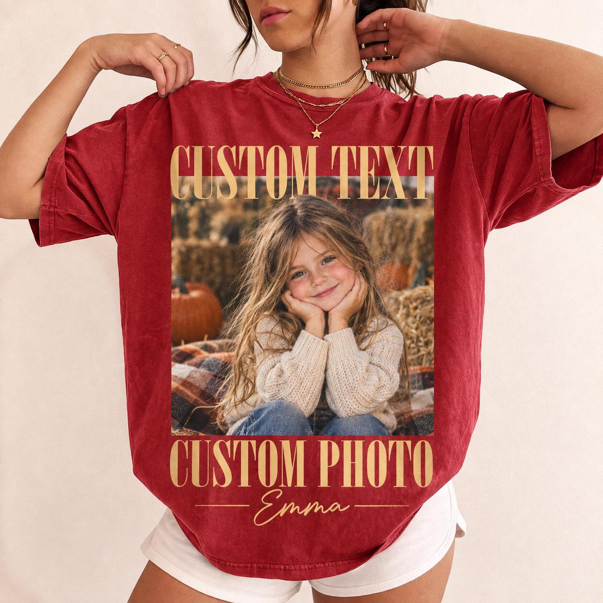 Personalized Vintage Photo Shirt, Custom Family Picture & Name T-Shirt, Retro Photo Tee, Custom Memory Gift for Family